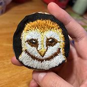 Barn Owl -Lechuza. Projekt z dziedziny  Haft, Projektowanie biżuterii, Wzornictwo tekst i liów użytkownika catalinaruizsanhueza1 - 08.08.2025