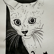 Wildkatze Ein Projekt aus dem Bereich Zeichnung, Illustration mit Tinte, Naturalistische Illustration und Skizzenentwurf von sany17 - 08.08.2025