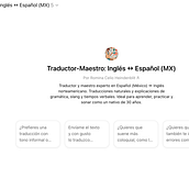 Maestro de Inglés - Español. AI Content Creation, AI Design, AI programming, Artificial Intelligence, Business, ChatGPT, Creative Consulting, Design Management, Management, and Productivit project by Isai Rodriguez - 08.09.2025