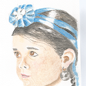 Another girl, another pearl. Drawing project by Barbara Ormeño - 08.11.2025