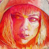 Shin Hati, Dibujo de retratos llamativos con lápices de colores.. Colored Pencil Drawing, Drawing, Portrait Drawing, and Sketchbook project by Alex Araiza - 08.12.2025