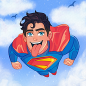 Fanart Superman. Un proyecto de Diseño de personajes, Ilustración tradicional, Ilustración digital y Pintura digital de Elizandra Soares - 12.08.2025