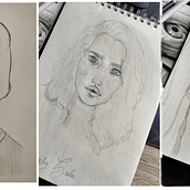 Proyecto de mi nuevo Sketchbook. Un proyecto de Dibujo artístico, Dibujo, Dibujo de Retrato, Sketchbook y Bocetado de kimberly_soler - 13.08.2025