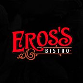 Eros's Bistro - Logotipo & LogoLettering. Un proyecto de Diseño gráfico, Diseño, Br, ing e Identidad, Redes Sociales, Lettering, Business, Tipografía, Publicidad, Diseño de logotipos, H, lettering, Lettering digital, Caligrafía, Food St, ling				 y Diseño de papelería				 de Mario Acosta - 13.08.2025