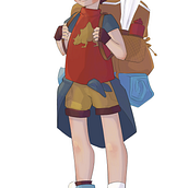 Proyecto diseño de personajes para animación con Photoshop . Animation, Character Animation, and Character Design project by Ale Barrios - 08.14.2025
