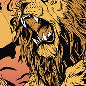 Lion. Traditional illustration, Digital Illustration, and Graphic Design project by Danilo Henrique - 08.14.2025