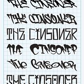 Catalogo letras Graffiti - The Cinsoner. Projekt z dziedziny Projektowanie graficzne, Ilustracja c, frowa, Br, ing i ident, fikacja wizualna i Sztuka miejska użytkownika Alberto Urieta Cinso - 16.08.2025