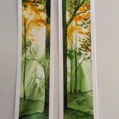 Mi proyecto final intentando plasmar la luz. Painting, and Watercolor Painting project by virginia villar - 08.16.2025