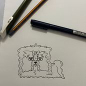 Shu Shu la Shih-Tzu. Traditional illustration, Comic, Drawing, Pencil Drawing, and Narrative project by geraldine_jacobs - 08.17.2025