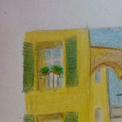 Une rue de Grasse. Un proyecto de Dibujo artístico, Dibujo, Bellas Artes, Ilustración tradicional, Dibujo a lápiz, Sketchbook y Bocetado de Vanina M. - 17.08.2025