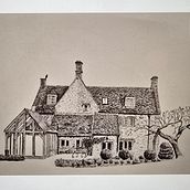 Ballpoint drawing of a much-loved family home.  Ein Projekt aus dem Bereich Illustration mit Tinte von sjwsarahjane - 17.08.2025