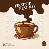 Coffee Shop Post. Un proyecto de Br, ing e Identidad, Teoría del color, Diseño, Gestión del diseño, Diseño digital, Diseño editorial, Diseño gráfico, Diseño de logotipos, Tipografía y Diseño tipográfico de sajjadahmed011 - 19.08.2025