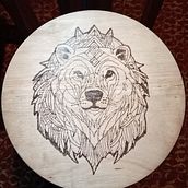 Oso pirograbado. Un projet de Menuiserie de Andrea Ribeiro - 20.08.2025