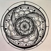 My mandala project_Maggie Turcotte. Un progetto di Disegno, Illustrazione con inchiostro, Arte Terapia, Meditazione e Mindfulness di Maggie Turcotte - 21.08.2025