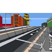 Autopista. Animação, Ilustração tradicional, Ilustração digital, e Pintura digital projeto de amazingavenger2000 - 22.08.2025