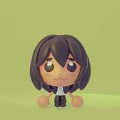 First rodeo on Blender. 3D Modeling, Character Design, Digital Illustration, Traditional illustration, and Manga project by Toko Mon - 08.22.2025