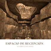 Vestíbulo Hotel Aura Rocosa. Un projet de Design d'intérieur , et Modélisation 3D de Claudia Mateo - 22.08.2025
