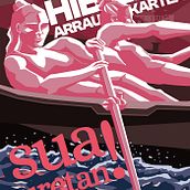 Sua Uretan!. Un projet de Illustration traditionnelle, Illustration numérique, Dessin, Design graphique, Design , Créativité, Dessin numérique, T, pographie, Peinture numérique, Illustration vectorielle , et Conception d'affiches de Mikel Urtasun Osacar - 25.08.2025