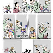 Andrea Down, colaboración para Amaníaco. Projekt z dziedziny Komiks użytkownika Manel Cruz - 25.08.2025
