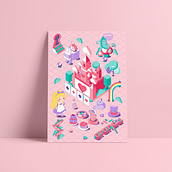 Alice in Wonderland. Digital Illustration, and Vector Illustration project by Carla Leigue - 08.25.2025