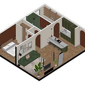 DISEÑO VIVIENDA OLIVA . % camilo torres tarafından hazırlanan Mimarlık, Dijital Mimarlık, İç Mimarlık, Ve ArchVIZ projesi - 08.26.2025