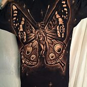 Bleach Painted shirt - Butterfly Goddess . % Elisa Kivi tarafından hazırlanan Moda Tasarımı projesi - 08.27.2025