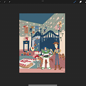 Andy Room . Digital Drawing, Digital Illustration, and Editorial Illustration project by luiza Benatti - 08.28.2025