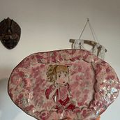 Floral girl. Arts, Crafts, Fine Arts, Ceramics, and Traditional illustration project by aneta_iza_koszewska - 08.29.2025