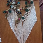 Tapiz de Hojas en Macrame Ein Projekt aus dem Bereich H, werk, Weben, Innenarchitektur, Makramee und Textildesign von Graciela Scaro - 29.08.2025