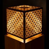Lampada kumiko. Arts, Crafts, Woodworking, Accessor, Design, Interior Design, and DIY project by giorgio_sanna91 - 08.29.2025