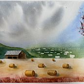 Final Project Watercolor Landscapes: Experimental Tools and Techniques. Artes plásticas, Pintura, e Pintura em aquarela projeto de schoems - 29.08.2025