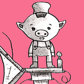  Happy as a pig in mud.. Un projet de Illustration traditionnelle de Juan Manuel Sánchez Franco - 31.08.2025
