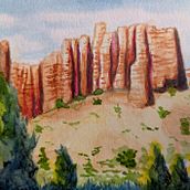 Bryce Canyon Watercolor Travel Journal. Un progetto di Illustrazione tradizionale, Illustrazione architettonica, Pittura ad acquerello e Sketchbook di lrjarrard - 02.09.2025