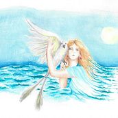 Stevie Nicks - Crystal. Un proyecto de Pintura a la acuarela y Dibujo de Felipe Aragão - 03.09.2025