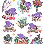 Figurinhas no estilo Kawaii Ein Projekt aus dem Bereich Manga, Design von Figuren und Traditionelle Illustration von Anna Silva - 05.09.2025