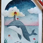 Proyecto final técnicas de ilustración con acuarela . Un progetto di Belle arti, Illustrazione tradizionale, Illustrazione infantile, Pittura, Pittura ad acquerello e Pittura gouache di Cristina González - 05.09.2025