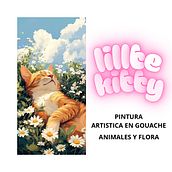 Little kitty. Fine Arts, Gouache Painting, Naturalistic Illustration, and Painting project by Jessica Menares - 09.07.2025