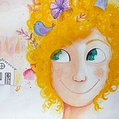 Boucler d'Or et les trois Ours. Fine Arts, Painting, Traditional illustration, Drawing, Watercolor Painting, Pencil Drawing, Children's Illustration, and Narrative project by mel_app - 09.07.2025