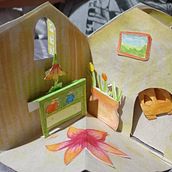 hogar de cuento. Arts, Crafts, Events, Traditional illustration, Paper Craft, Stationer, and Design project by Cloud Qwq - 09.08.2025