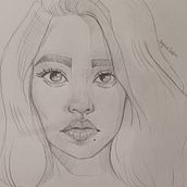 Stile semi realistico. Artistic Drawing, Drawing, Portrait Drawing, Sketchbook, and Sketching project by Angelica Perseu - 09.09.2025