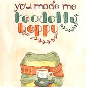 Greeting Cards of Frogs and Mushrooms. Un proyecto de Br, ing e Identidad, Ilustración digital, Diseño editorial, Diseño gráfico e Ilustración tradicional de Angela Boyle - 09.09.2025