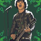 BILLIE JOE (GREEN DAY). Een project van Digitale illustratie,  Portrettekening y Vectorillustratie van David Roi Corral Naveira - 10.09.2025