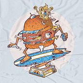 GUACALA LA HAMBURGA . Design grafic, Ilustrație digitală & Ilustrație tradițională de antoniodelamarcha - 09.10.2025