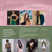 RUTA CHIC. Un proyecto de Br, ing e Identidad, Diseño gráfico, Diseño para Redes Sociales y Diseño Web de Evelyn Véliz - 13.09.2025