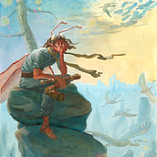 Fantasy Acrylic Painting. Een project van  Acr, lschilderij, Ontwerp van personages y Schilderij van leomotherway - 14.09.2025