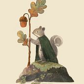 Autumn animal character. Children's Illustration, Traditional illustration, Digital Illustration, Pencil Drawing, and Character Design project by Raahat Kaduji - 09.14.2025