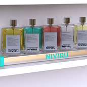 Niviru: colection stand. Product Design, Sketchbook, and 3D Modeling project by Alex Amat Alvarez - 09.15.2025