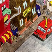 Street corner and isometric perspective  Ein Projekt aus dem Bereich Zeichnung, Bleistiftzeichnung, Traditionelle Illustration und Sketchbook von Noah Baker - 16.09.2025