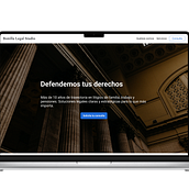 Landing page Bonilla Legal Studio. Design digital, Design de apps, Mobile Design, UX / UI, Web Design, e Design de produto digital projeto de Nicolas Bonilla Peña - 16.09.2025