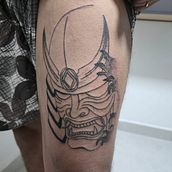 Samurai. Un proyecto de Diseño de tatuajes de ahenrique_ah70 - 18.09.2025
